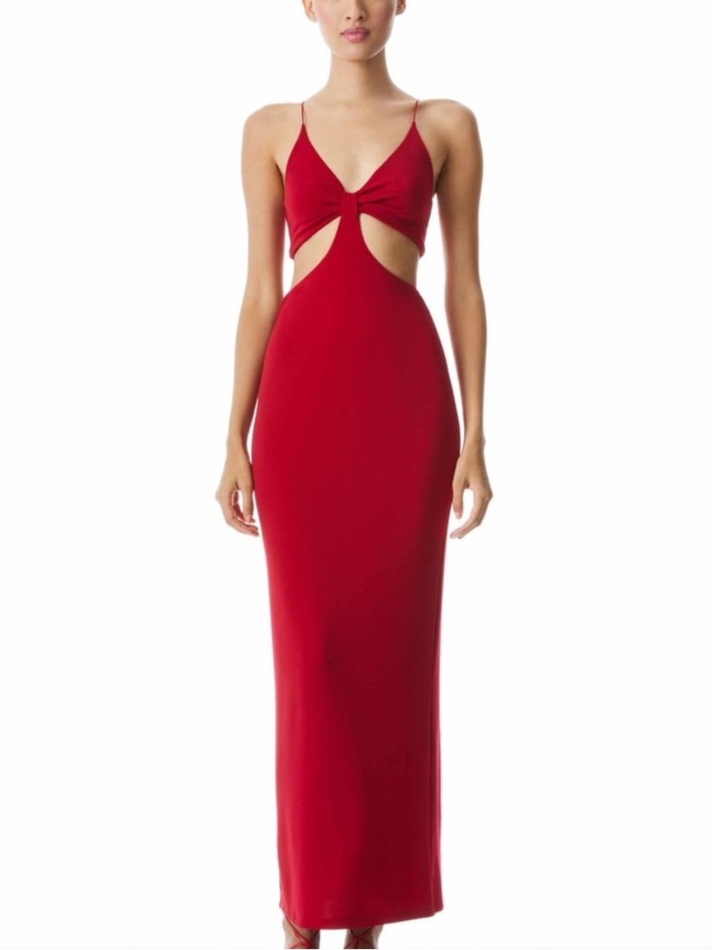 Alice + Olivia Women's Red Havana Cutout‎ Dress Size 6